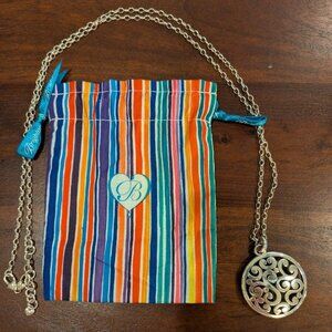 Brighton Round Scroll Design Contempo Pendant Necklace